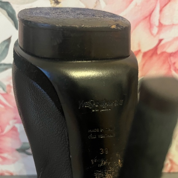 YSL Saint Laurent Leather and Suede Booties - Picture 5 of 6